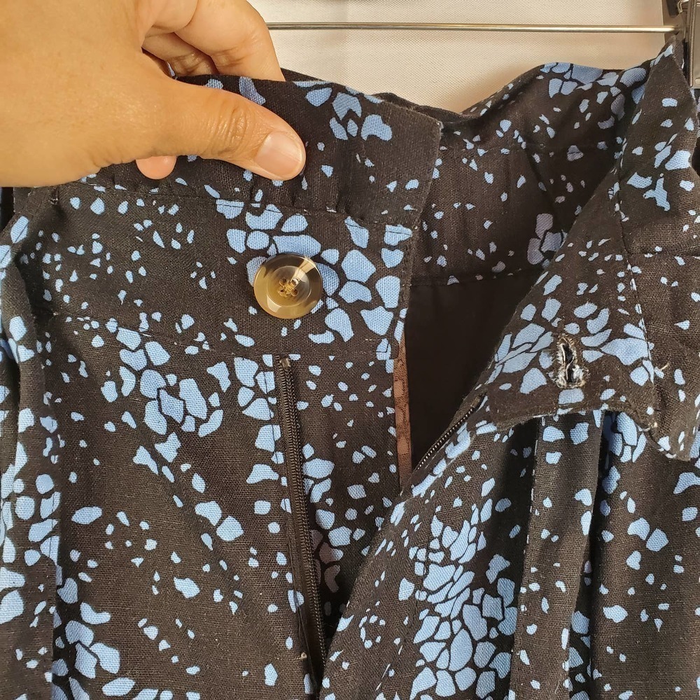 Who What Wear Linen Blend Speckled Paper Bag Shorts Size 8 Modern Chic Summer - Picture 3 of 10